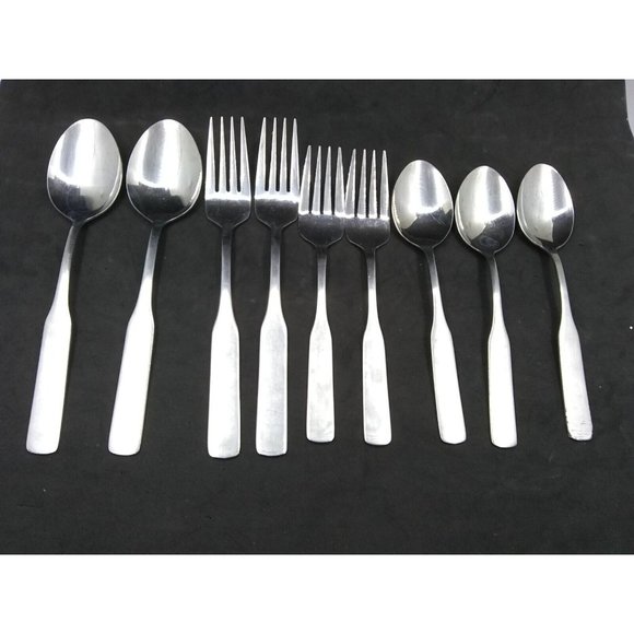 Set of 9 Imperial International Kingstowne Stainless Steel Flatware Korea - Picture 1 of 12